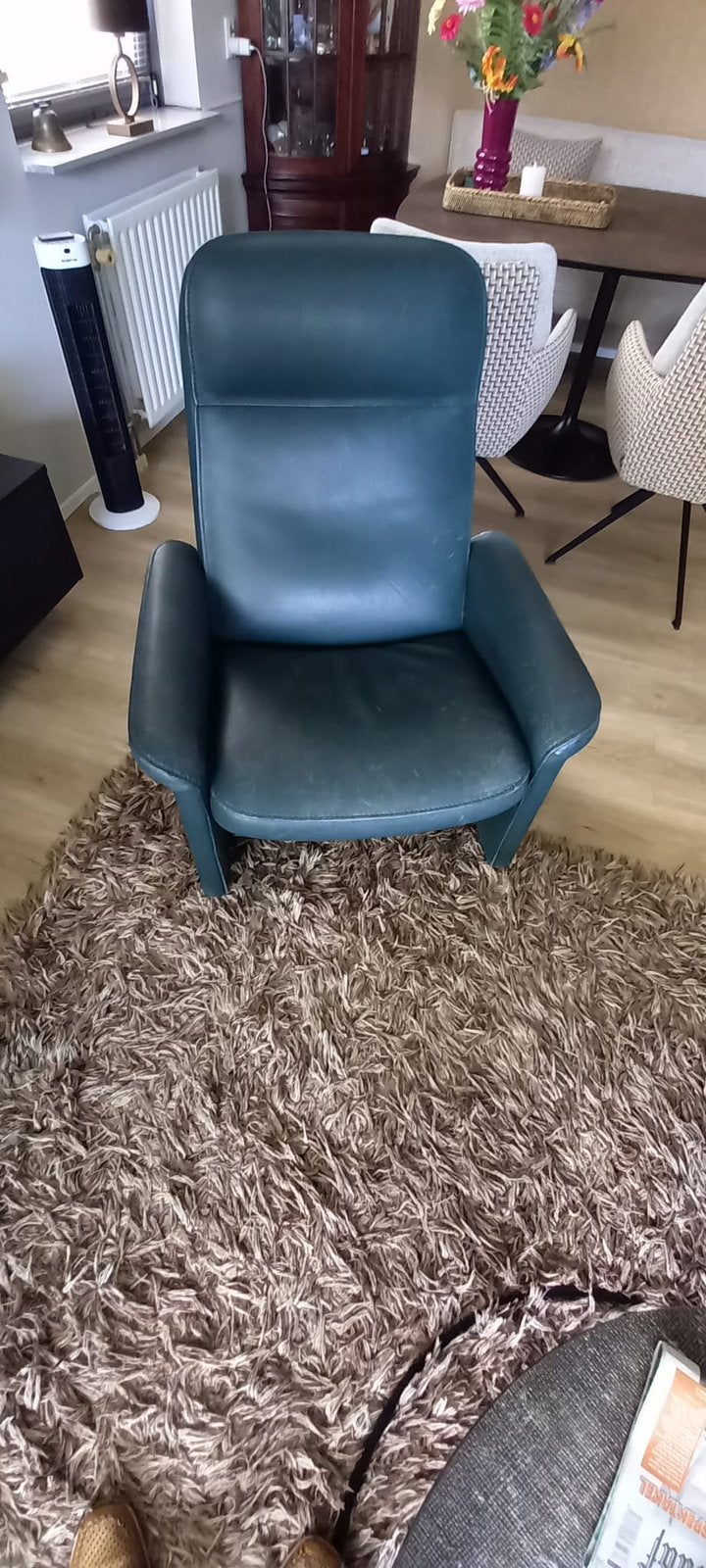 De Sede leren fauteuil - Donkergroen, Huis en Inrichting, Fauteuils, Ophalen of Verzenden, Gebruikt, Leer
