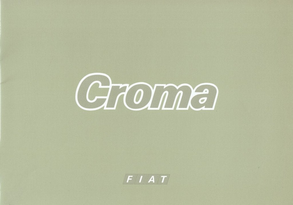 Folder Fiat Croma (1986), Verzenden, Zo goed als nieuw, Overige merken