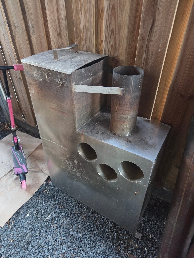 Interne RVS hottubkachel / snorkelkachel met rookkanaal, Tuin en Terras, Bubbelbaden en Hottubs, Ophalen, Gebruikt, Vast
