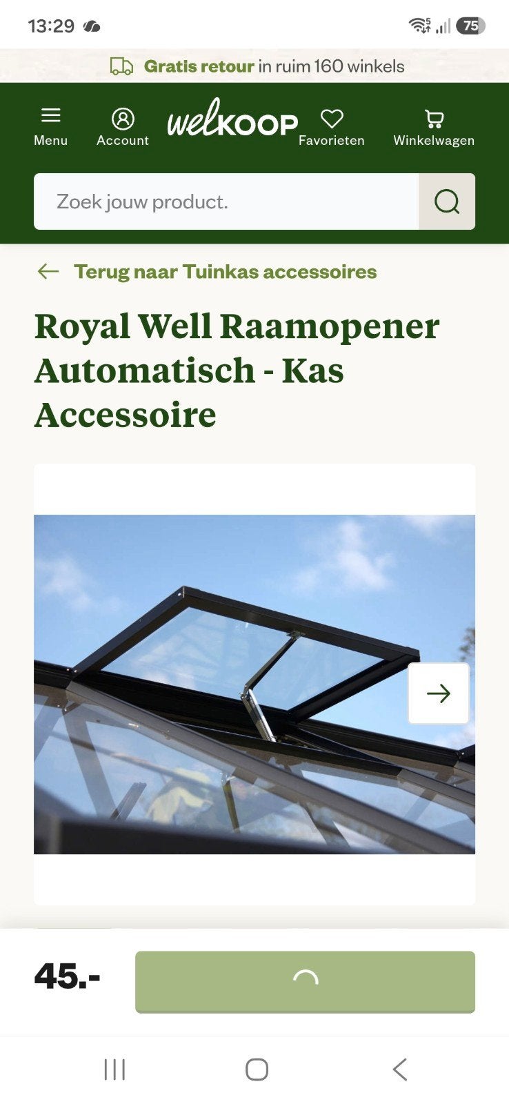 Royal Well automatische kasraam opener - Nieuw, Ophalen of Verzenden, Nieuw