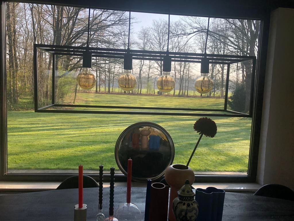 Hanglamp modern design industrieel, lampenkap van Kwantum, Zo goed als nieuw, Metaal, Minder dan 50 cm, Ophalen