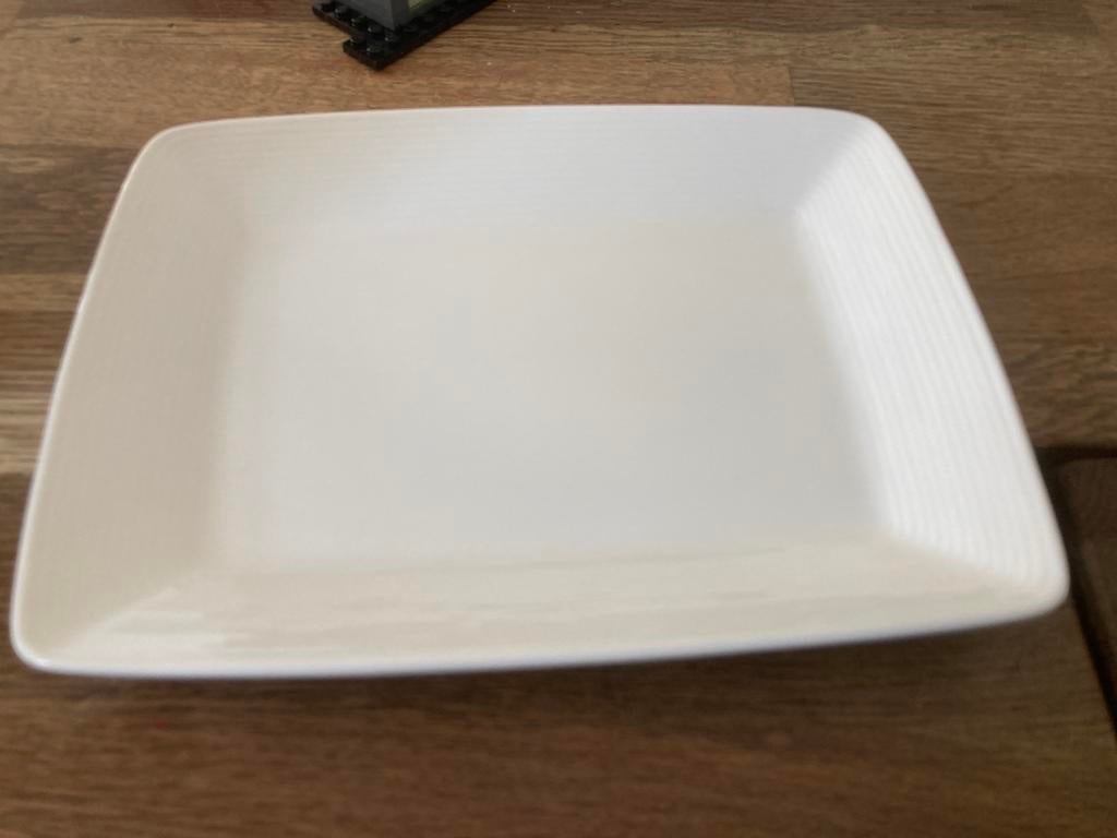 New linnen rechthoekig serveerschaaltje, Ophalen of Verzenden, Zo goed als nieuw, Overige stijlen, Overige typen