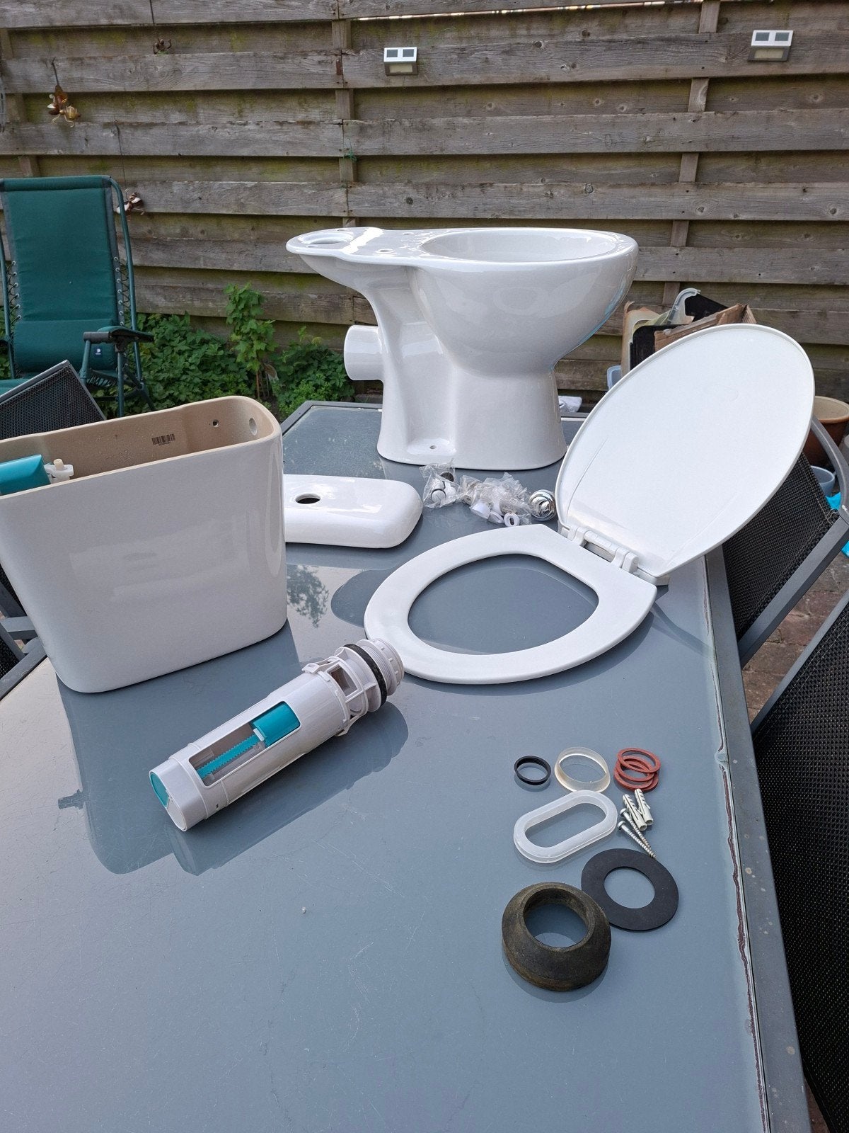 Baseline Duoblock pack toiletpot nieuw compleet zonder doos, Ophalen, Gebruikt, Toilet