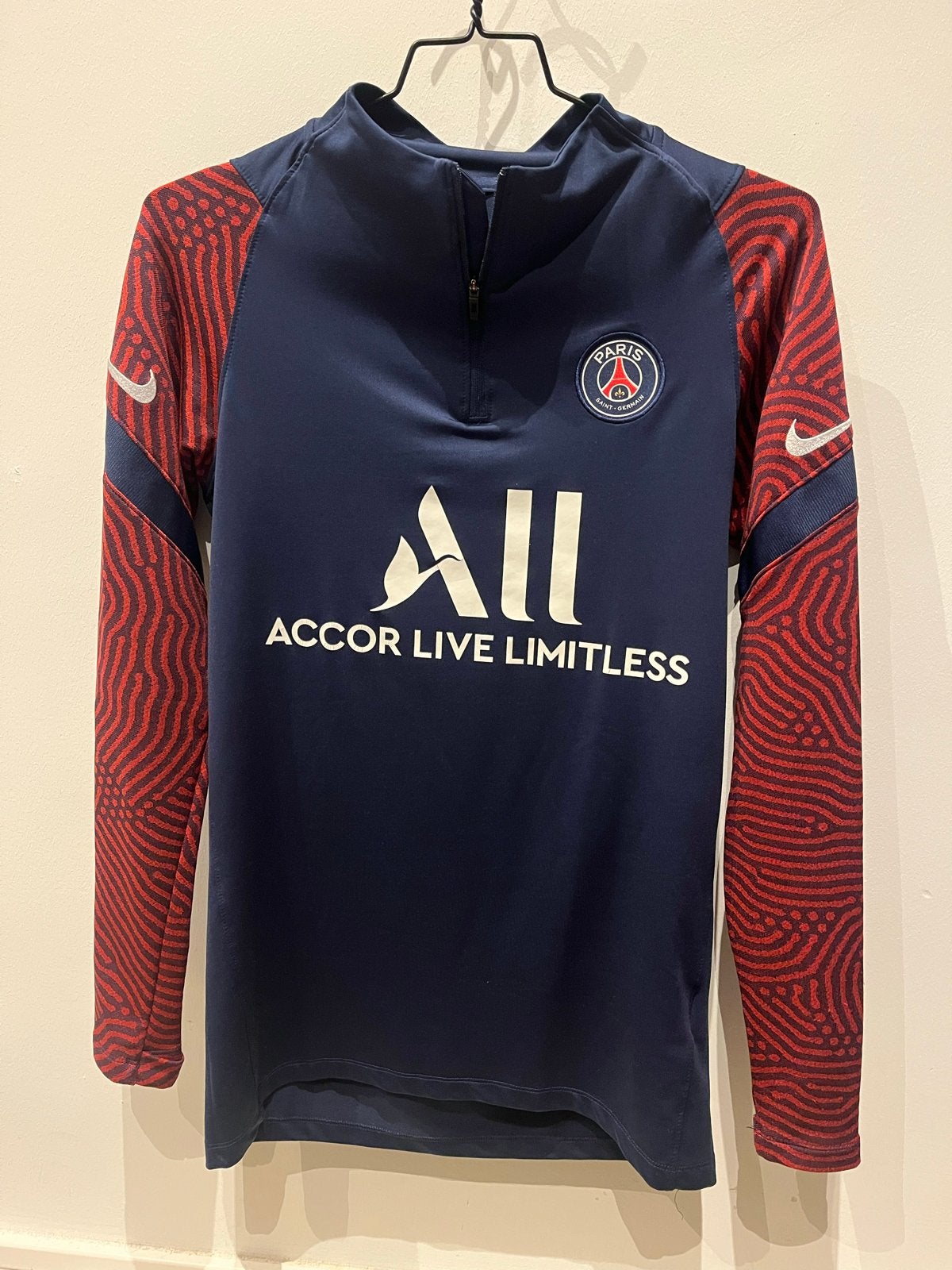 PSG Trainingspak Set Maat S - Lichte Beschadiging, Kleding | Heren, Sportkleding, Ophalen of Verzenden, Gedragen, Blauw, Overige typen