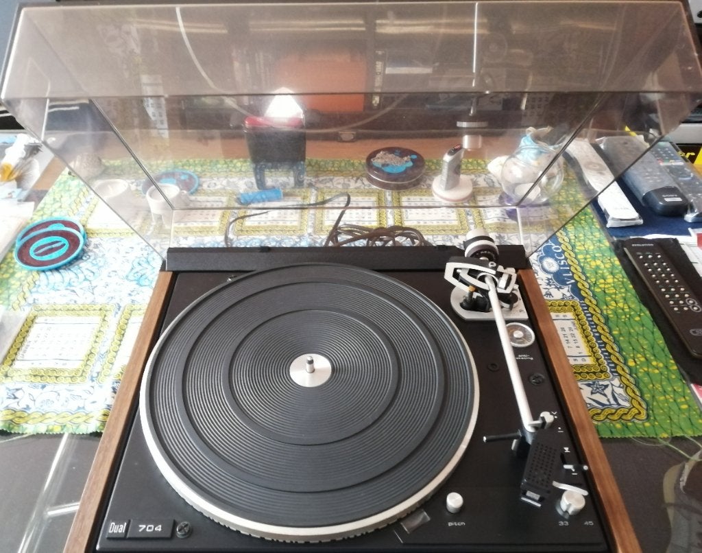 Dual CS-704 draaitafel 704 direct drive phono Shure V15, Audio, Tv en Foto, Platenspelers, Automatisch, Ophalen of Verzenden, Zo goed als nieuw
