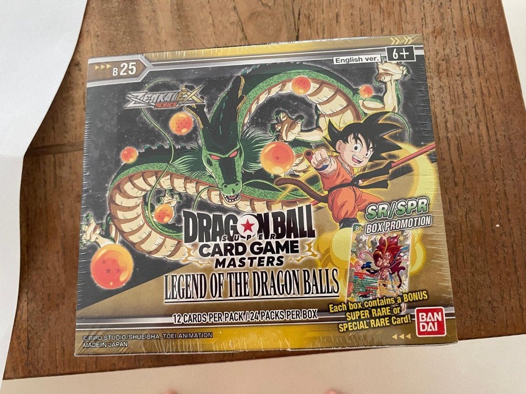 Dragon Ball Masters Legend of the dragon balls boosterboxen, Ophalen of Verzenden, Nieuw, Boosterbox, Foil