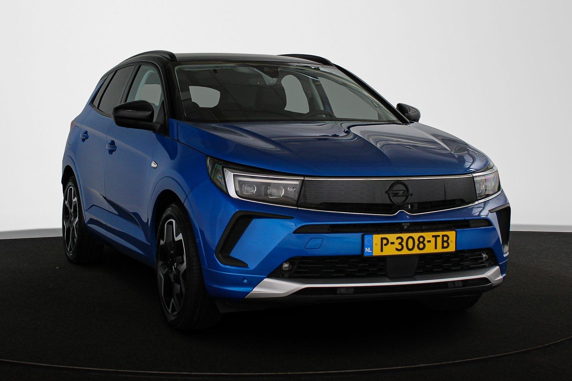 Opel Grandland 1.6 Turbo Plug-In Hybrid Ultimate Trekhaak Le, Auto's, 4 cilinders, Blauw, Bedrijf, Hybride Elektrisch/Benzine