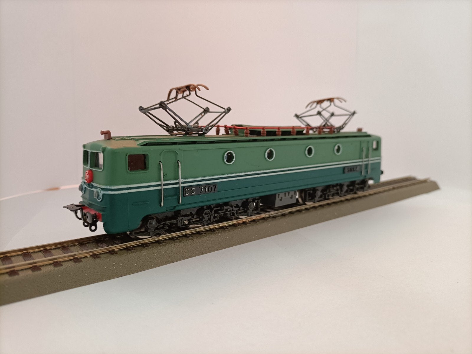 Jouef HO - SNCF Elektrische Locomotief CC 7100 / CC 7107, Ophalen, Gebruikt, Jouef, Analoog