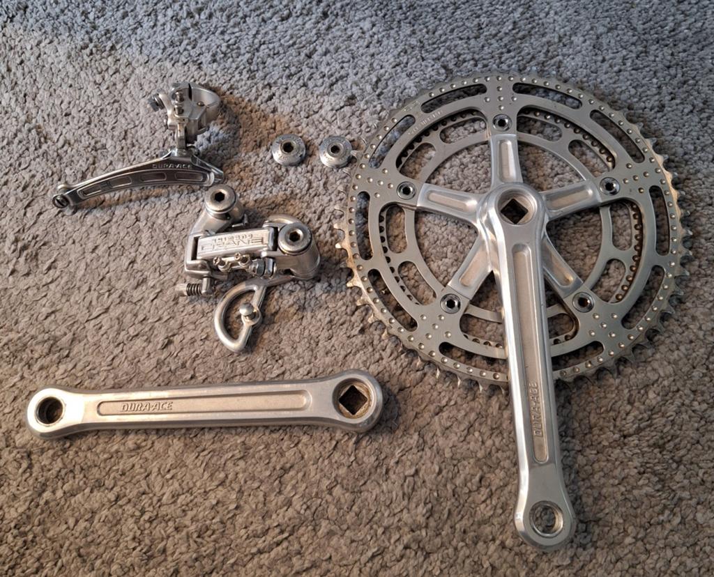 Vintage shimano dura ace 1e generatie mini groepset, Ophalen, Gebruikt, Overige typen, Racefiets