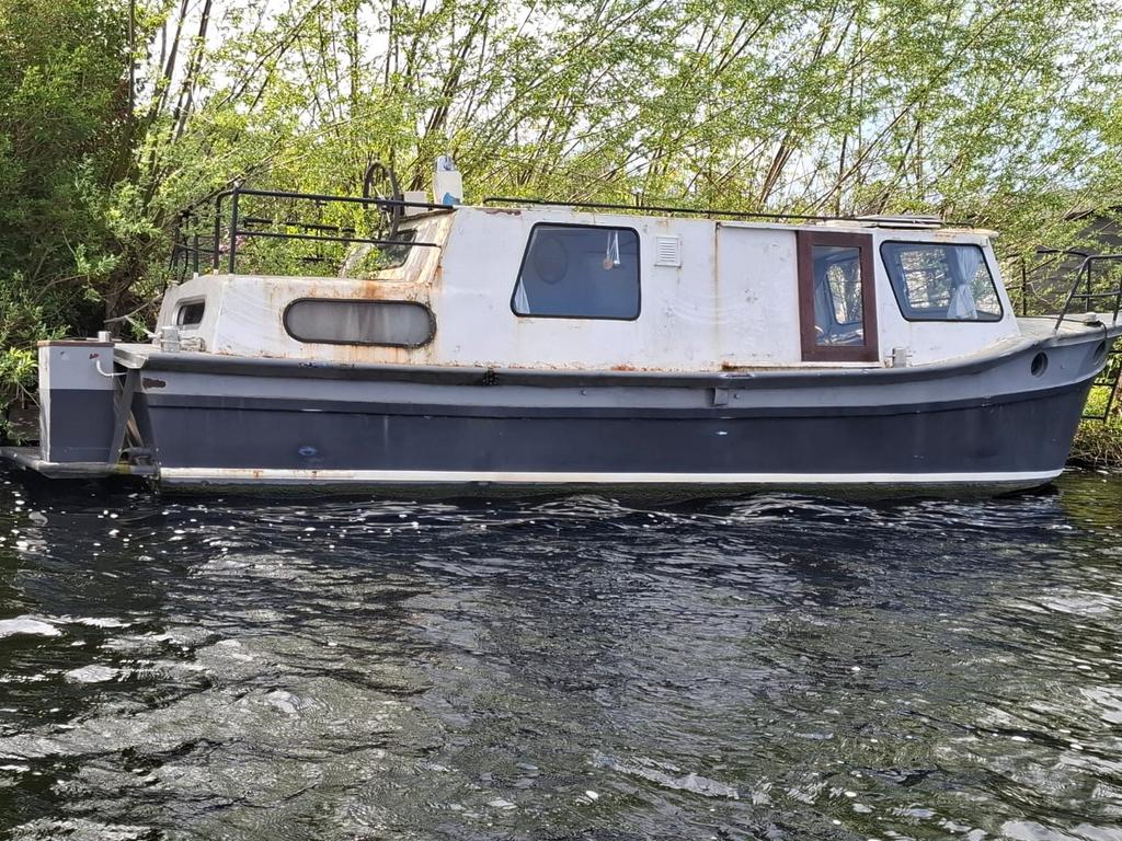 Stalen boot, Watersport en Boten, Motorboten en Motorjachten, Gebruikt, Toilet, Kruiser, 8 m