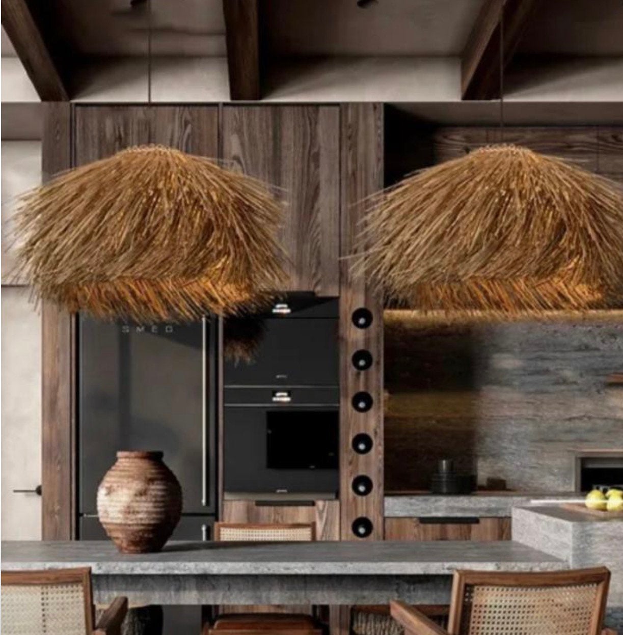 Handgemaakte Rattan Hanglamp