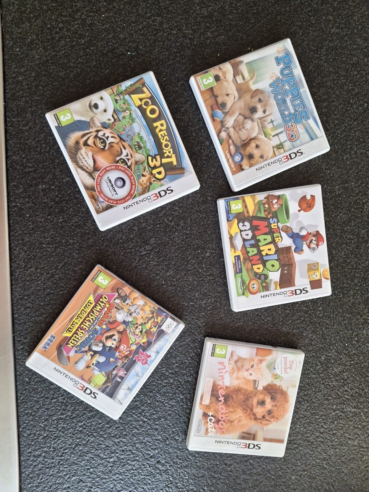 Nintendo 3DS Games: Super Mario 3D Land, Nintendogs + Cats, Ophalen of Verzenden, Zo goed als nieuw
