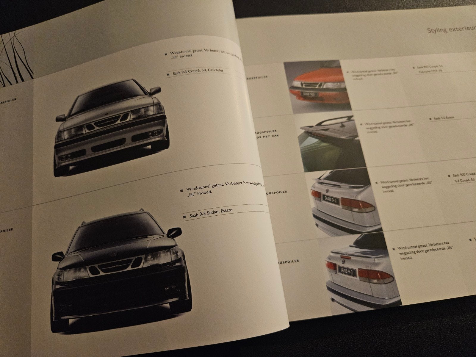 Brochure Saab accessoires 1992 - 2001, Ophalen of Verzenden, Zo goed als nieuw, Overige merken