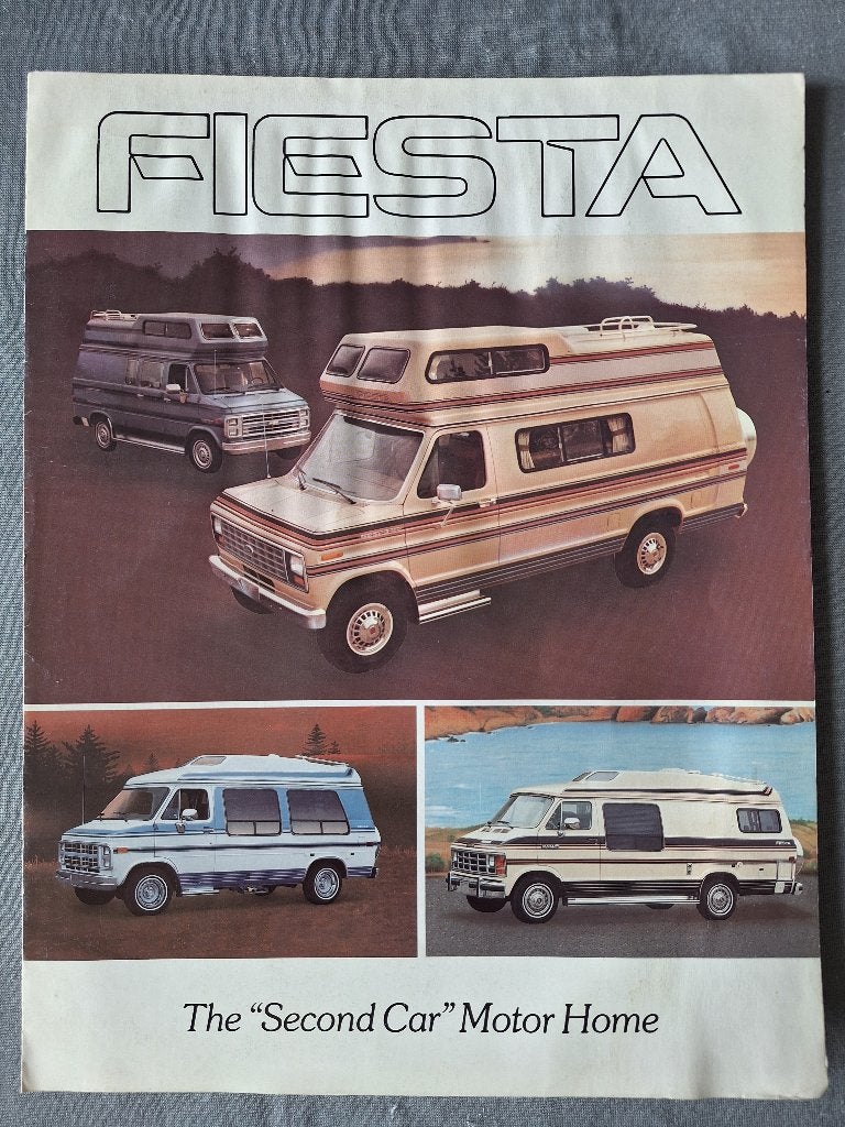 Brochure FIESTA MOTORHOMES - 1986 USA, Ophalen of Verzenden, Gelezen, Overige merken