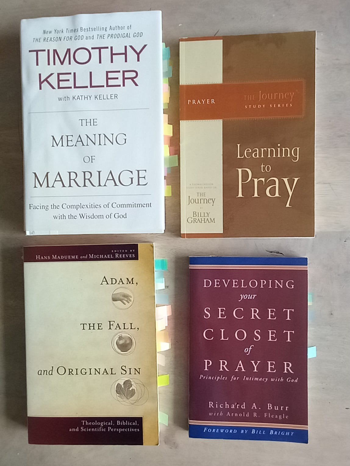 4x Christelijke Boeken: Huwelijk, Gebed, Zonde, Ophalen of Verzenden