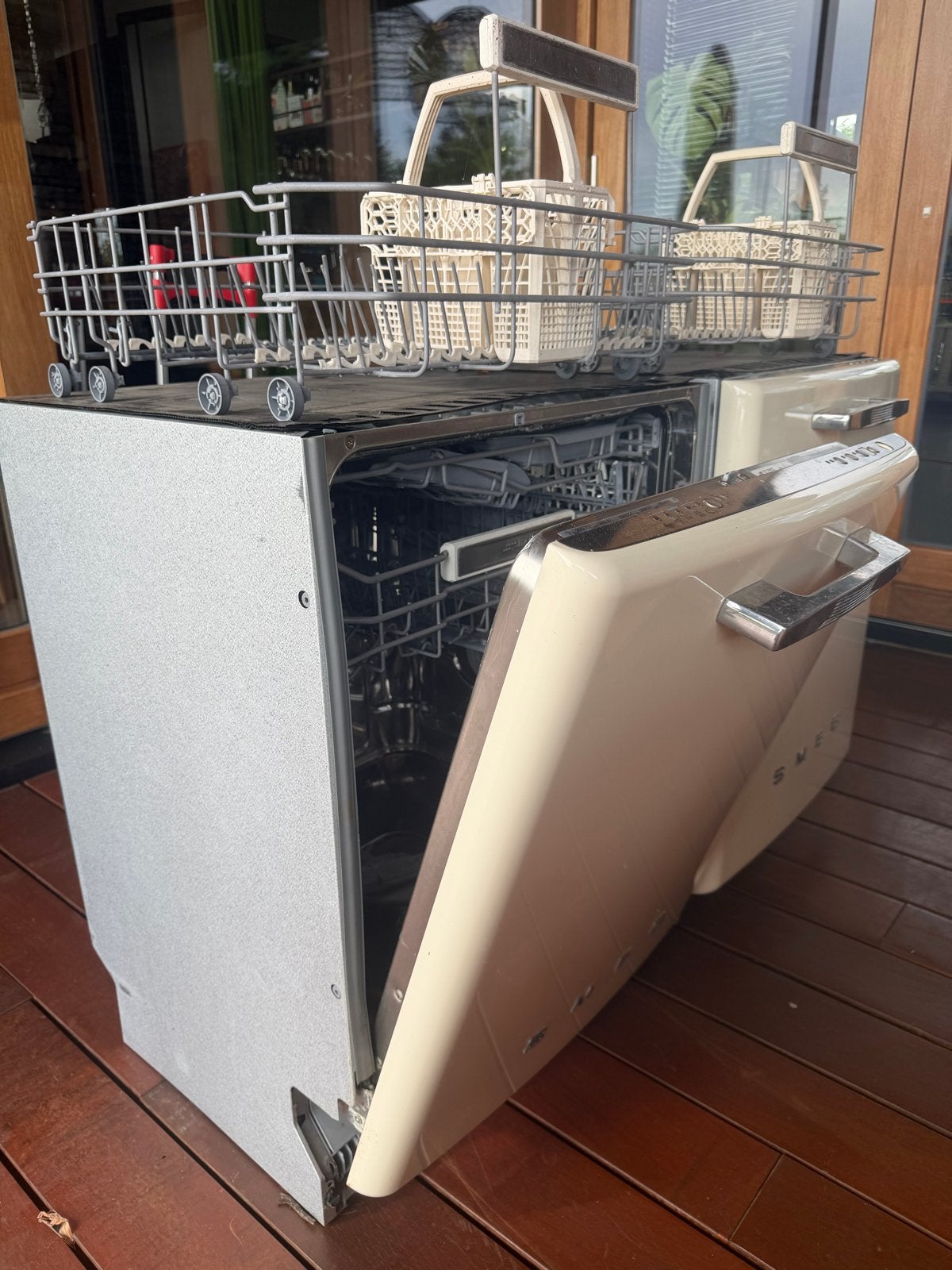 Smeg vaatwassers - 1 werkend, 1 voor onderdelen of repareren, Ophalen, Gebruikt, Minder dan 85 cm, 60 cm of meer