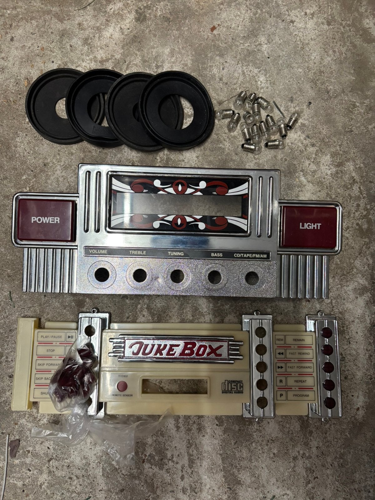 Jukebox onderdelen Elta en Ricatech voorfront lampjes, Verzamelen, Ophalen of Verzenden, Zo goed als nieuw, 1970 tot heden, Overige merken