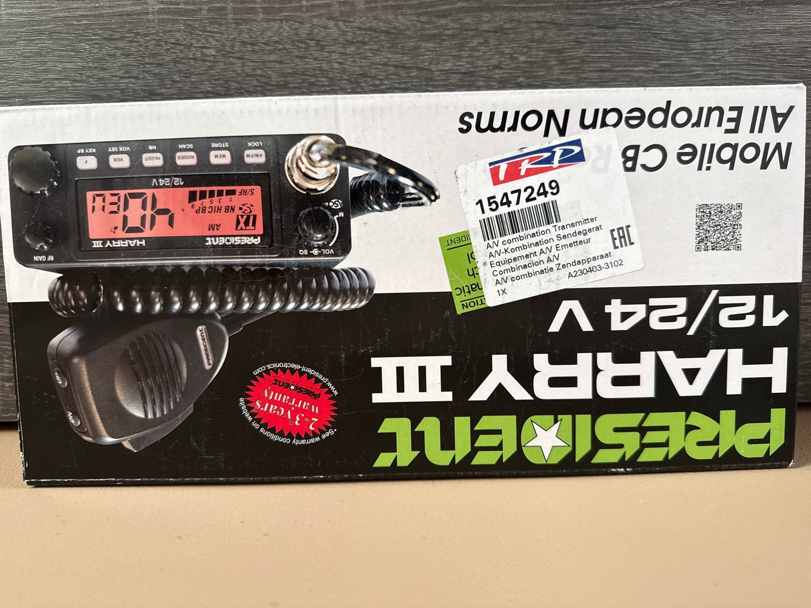 President Harry III 12/24V Mobiele CB Radio - Nieuw in doos, Ophalen of Verzenden, Nieuw, Zender en Ontvanger