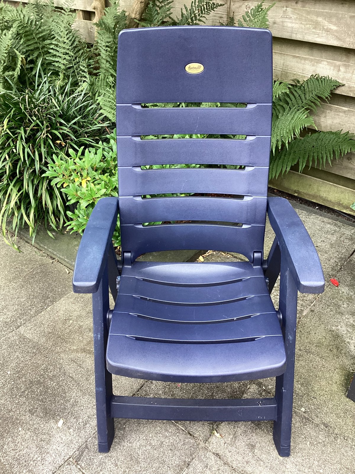 Hartman standenstoel blauw, Ophalen, Gebruikt, Kunststof