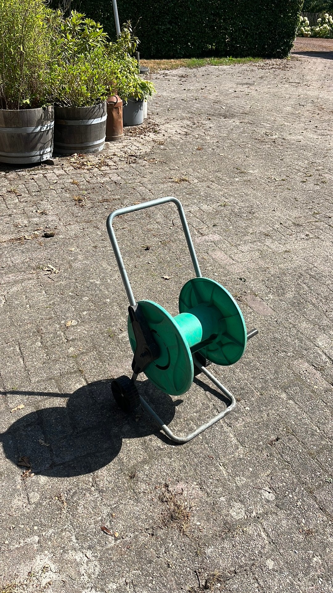 Slangenwagen, Ophalen, Gebruikt, Tuinslanghaspel