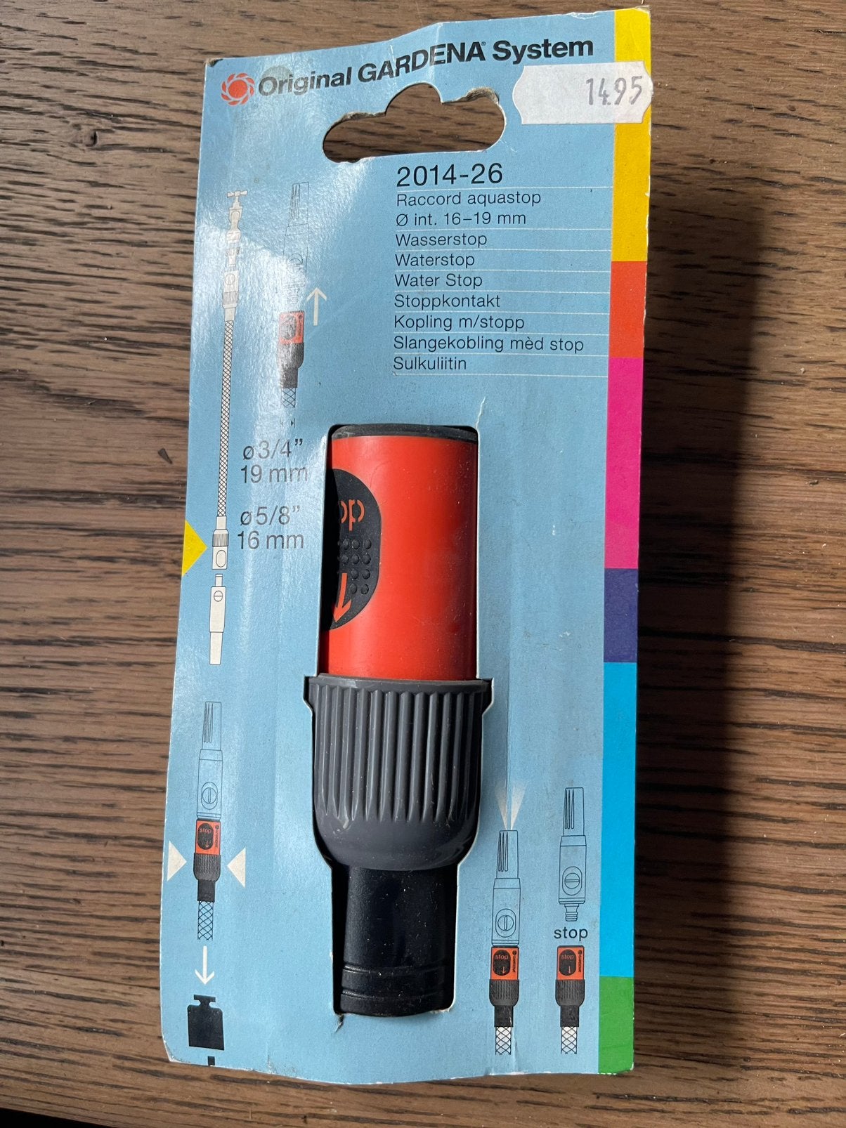 Nieuw Gardena waterstop diverse maten, Ophalen of Verzenden, Nieuw