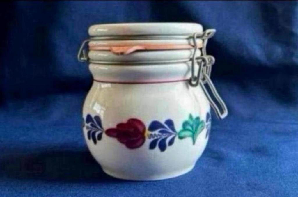 Boerenbont weckpot, Gebruikt, Overige typen, Ophalen of Verzenden, Aardewerk