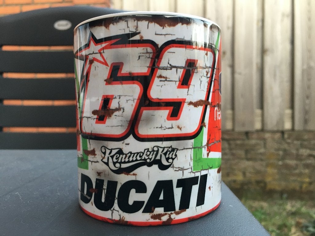 ✅ Nicky Hayden Ducati mok Vintage Motorsport Kentucky Kid, Ophalen of Verzenden, Nieuw, Motoren