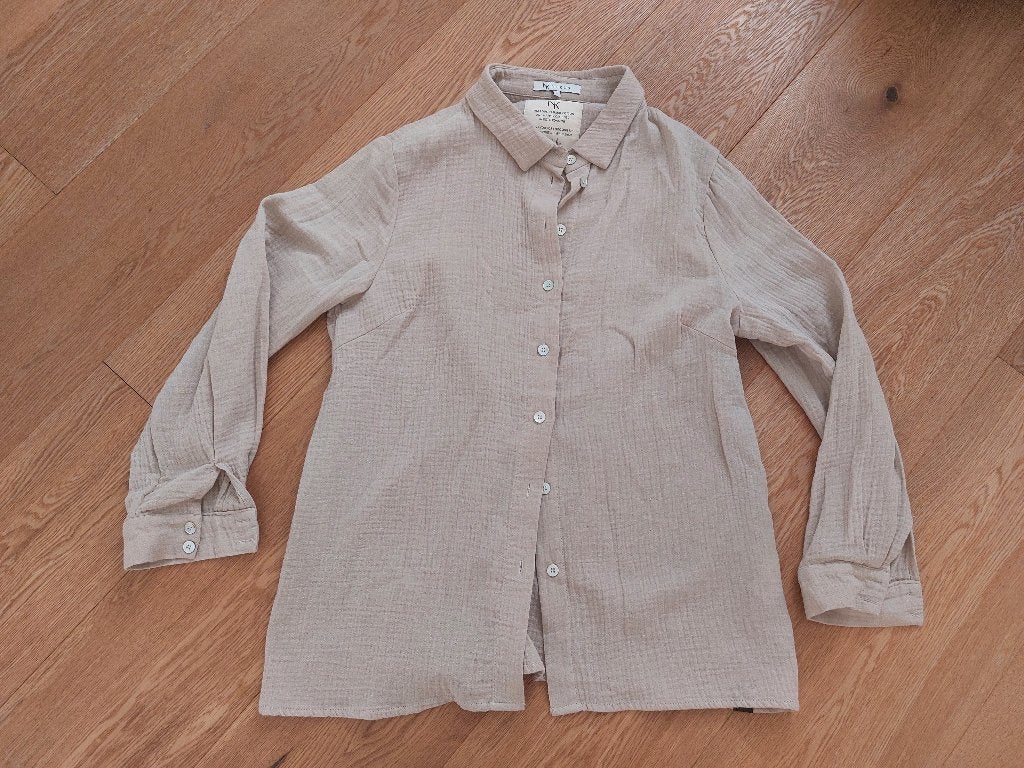Mooie blouse Nukus, Kleding | Dames, Maat 38/40 (M), Beige, Nieuw, Ophalen of Verzenden