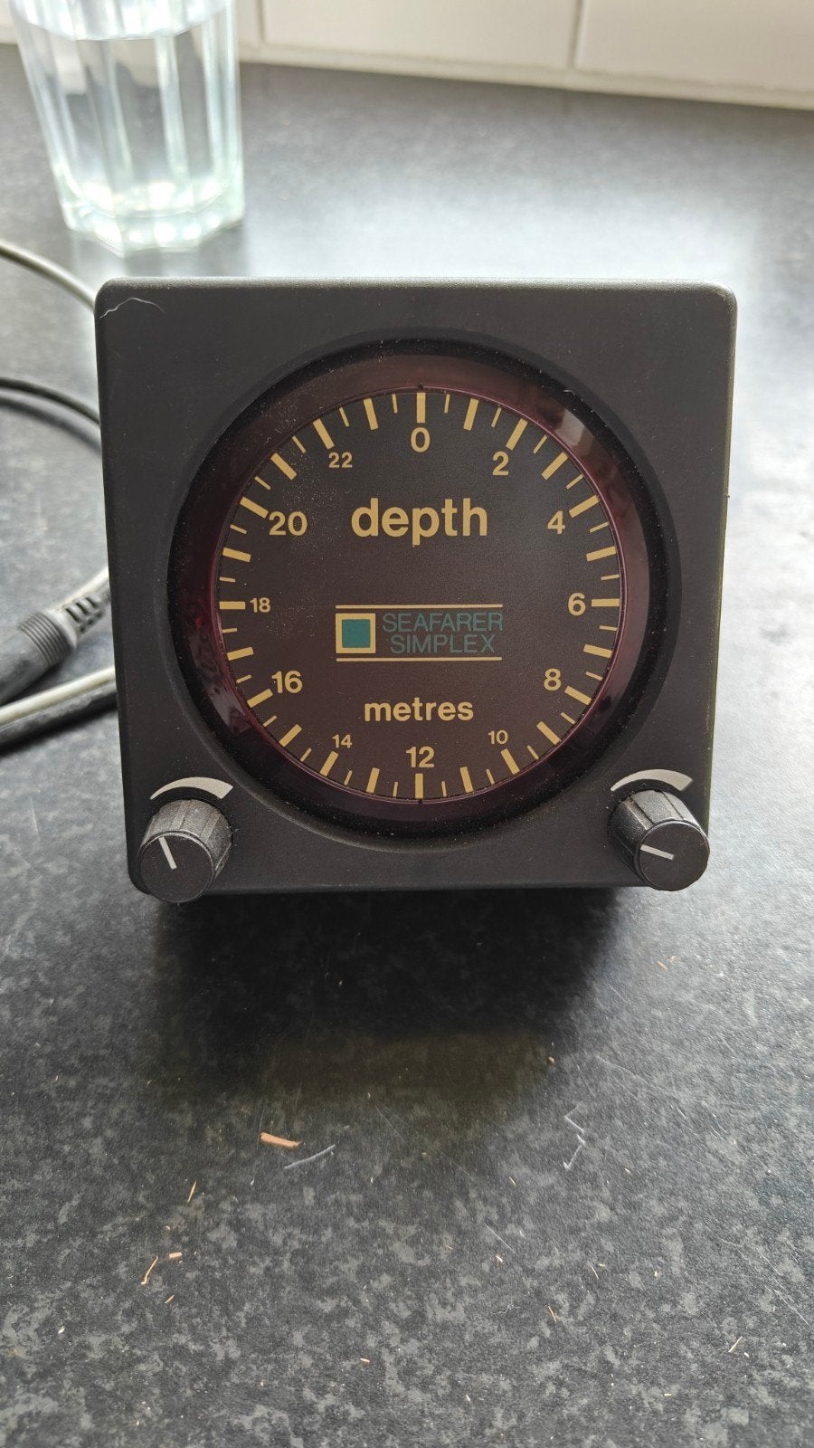Seafarer Simplex Dieptemeter - Vintage Marine Apparatuur, Ophalen of Verzenden, Gebruikt, Overige typen