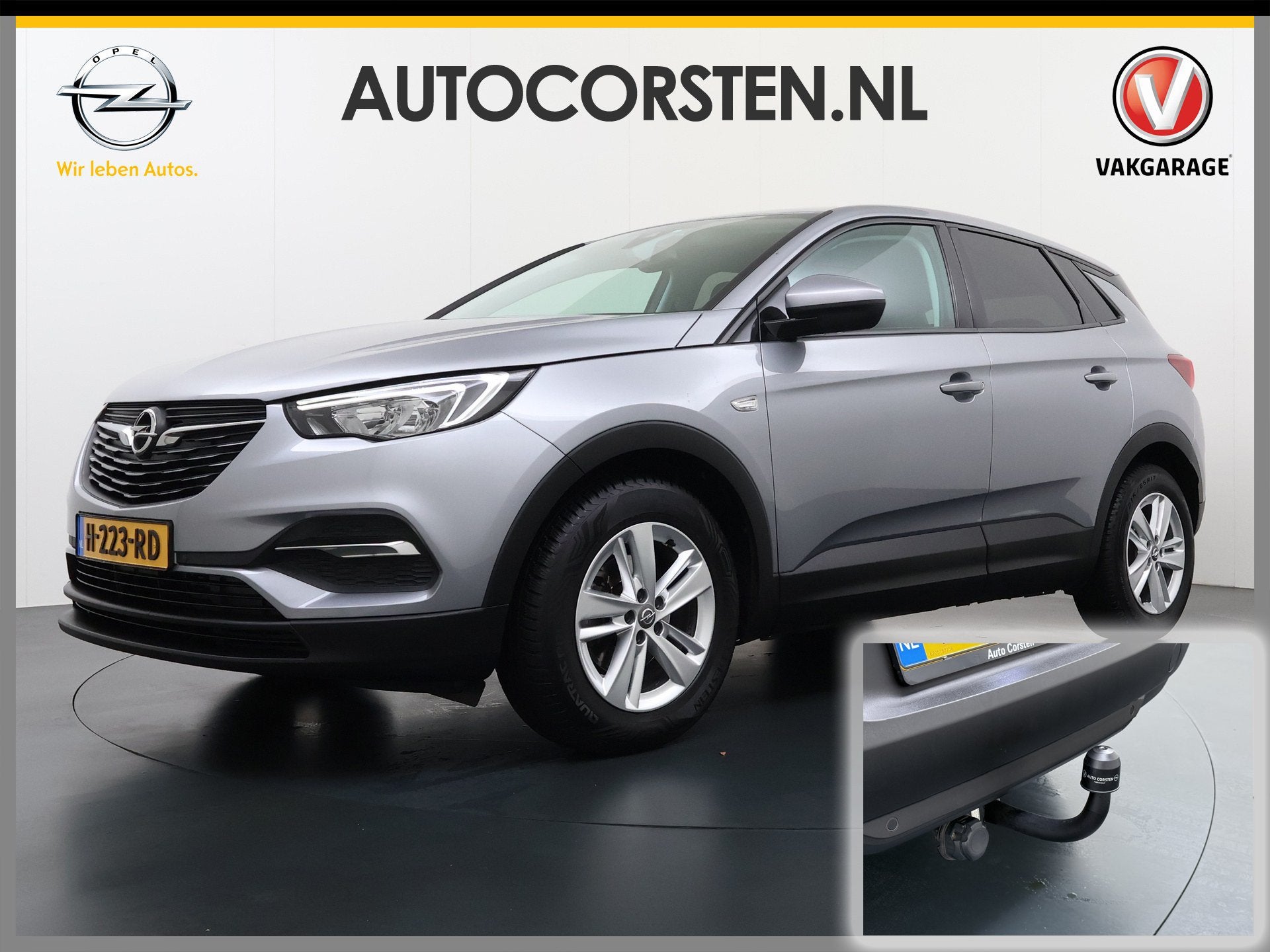 Opel Grandland X 1.2T 131PK Trekhaak Navi Ecc Pdc Apple Carp, Auto's, Voorwielaandrijving, Stof, Gebruikt, Origineel Nederlands