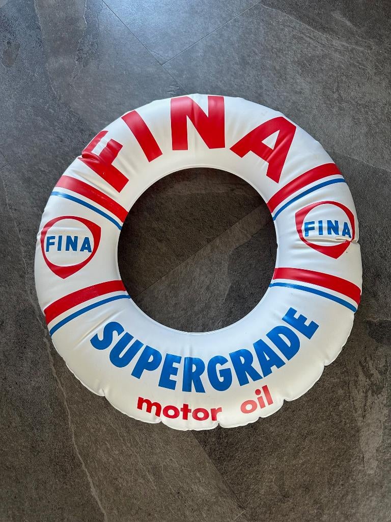 Fraai FINA zwembandje zwemband supergrade Motor Oil., Ophalen of Verzenden, Gebruikt, Gebruiksvoorwerp
