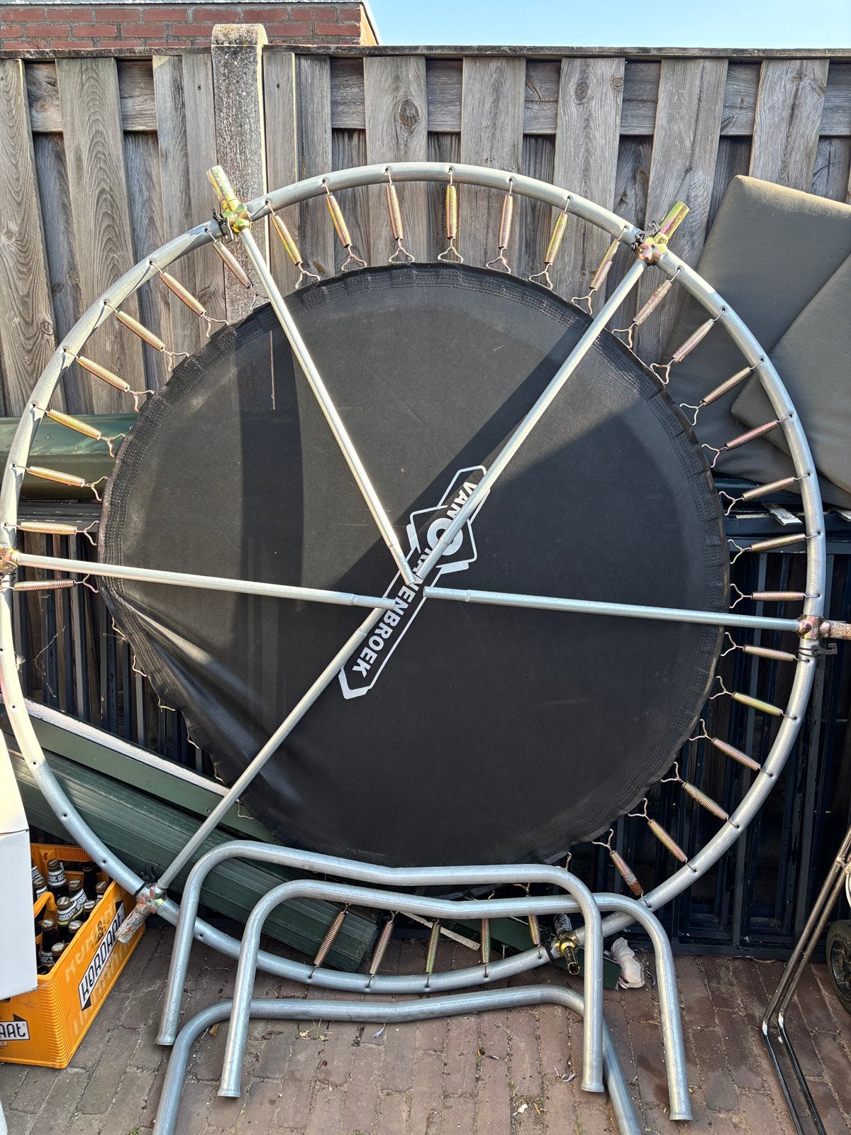 GRATIS !!Trampoline met vangnet Ø183 x 46 cm, Kinderen en Baby's, Ophalen, Gebruikt