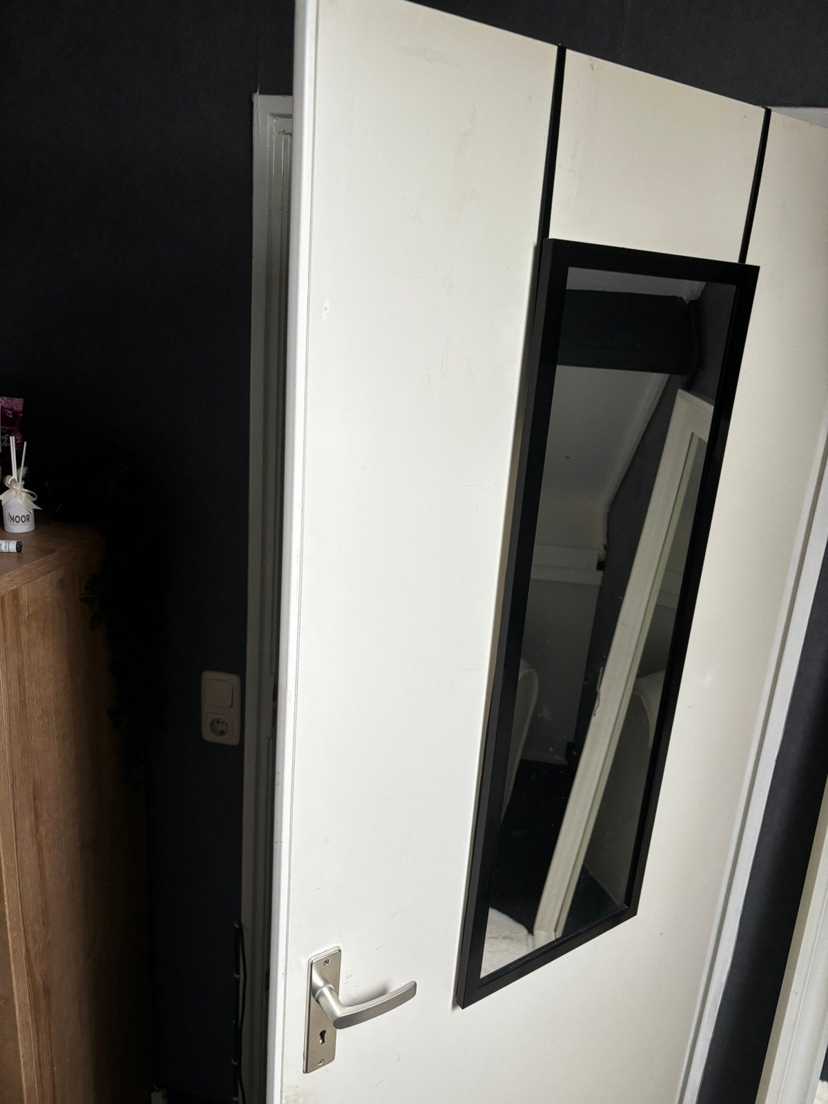 Deurspiegel, Ophalen, Zo goed als nieuw, Rechthoekig, Minder dan 100 cm