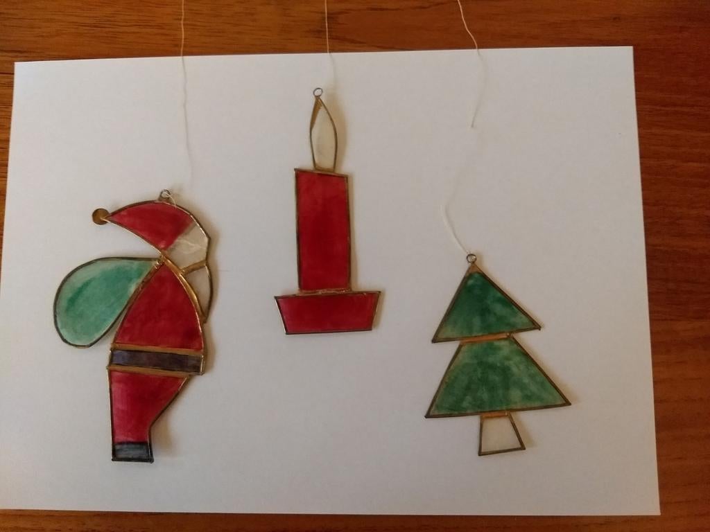 6 parelmoer parelmoeren paarlmoer paarlmoeren raamhangers, Diversen, Kerst, Ophalen of Verzenden