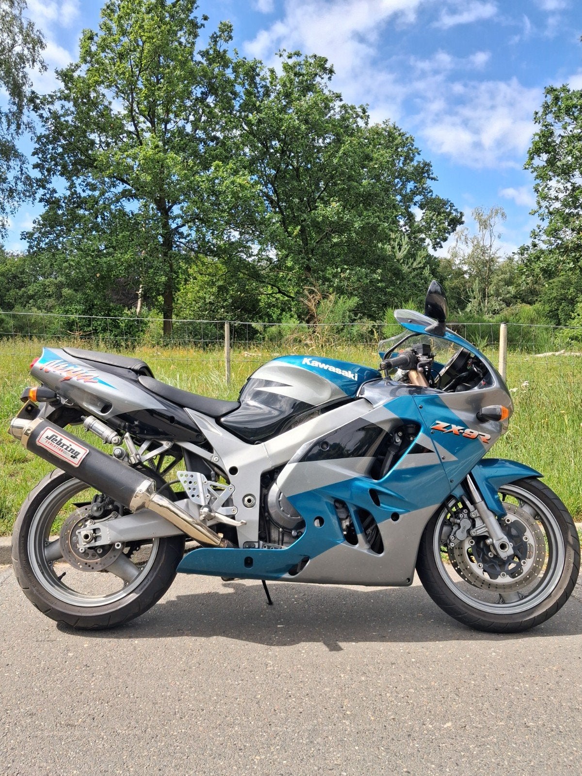 Zeer nette kawasaki zx9r, Motoren, Motoren | Kawasaki, 4 cilinders, Gebruikt, 900 cc, Particulier