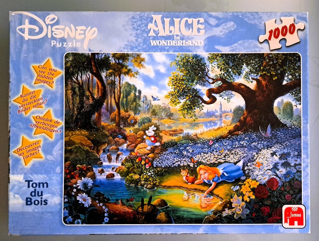 Jumbo puzzel Disney Alice in Wonderland, Ophalen, 500 t/m 1500 stukjes, Gebruikt, Legpuzzel