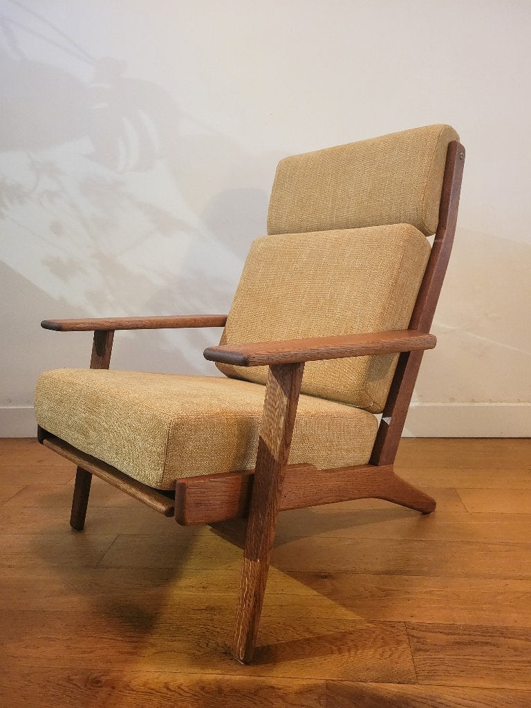 Fauteuil GE290A van Hans J. Wegner voor Getama, Huis en Inrichting, Ophalen, Vintage design, Mid Centruy Modern, Deens design