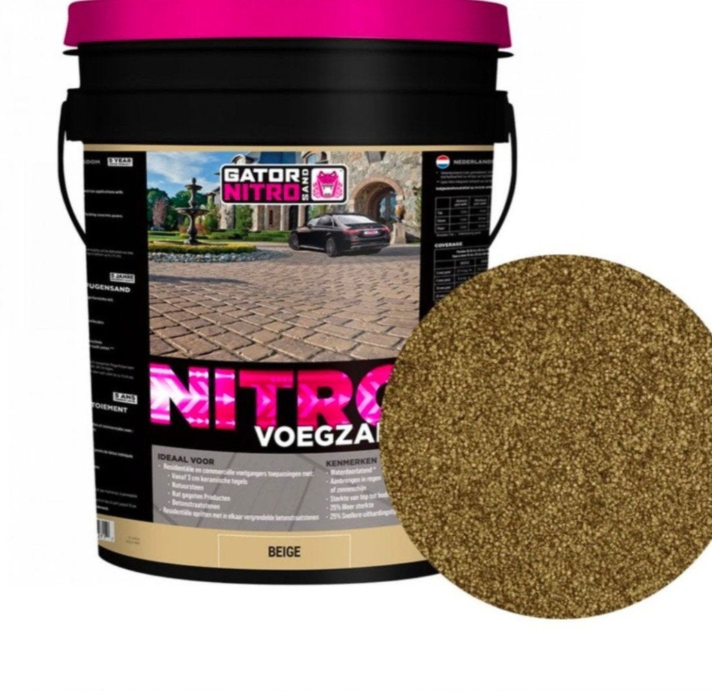 Gator Nitro Voegzand Beige - Duurzaam en Onkruidvrij, Tuin en Terras, Zand, Ophalen, Nieuw