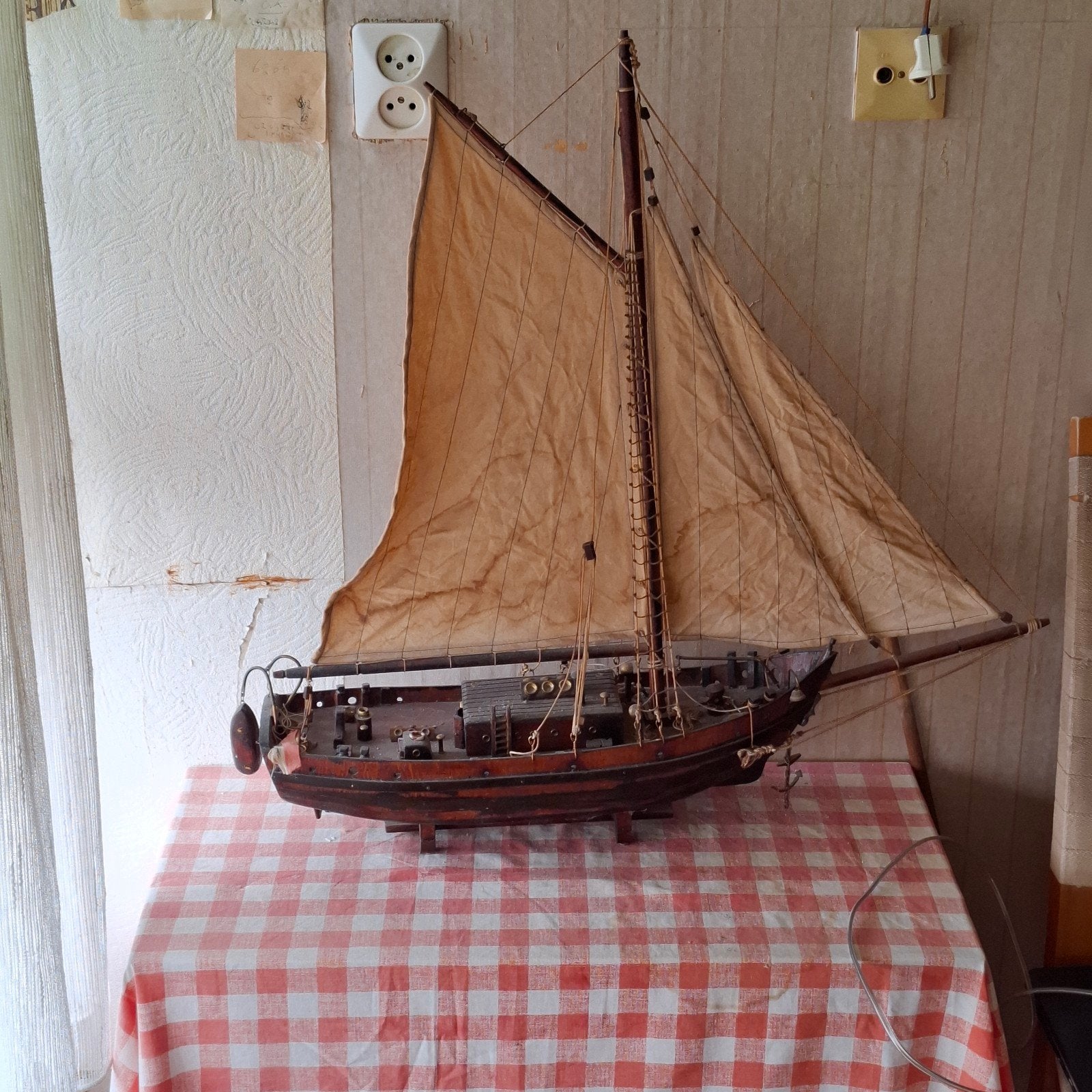 schip, hout., Antiek en Kunst, Ophalen