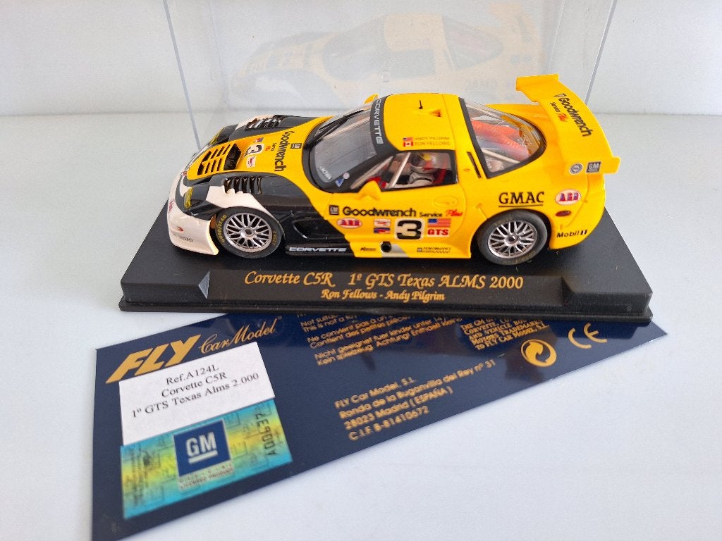 FLY A124L CORVETTE C5R #3 1ºGTS TEXAS ALMS 2000 R.FELLOWS-A., Kinderen en Baby's, Overige merken, Racebaan, Fly, Nieuw