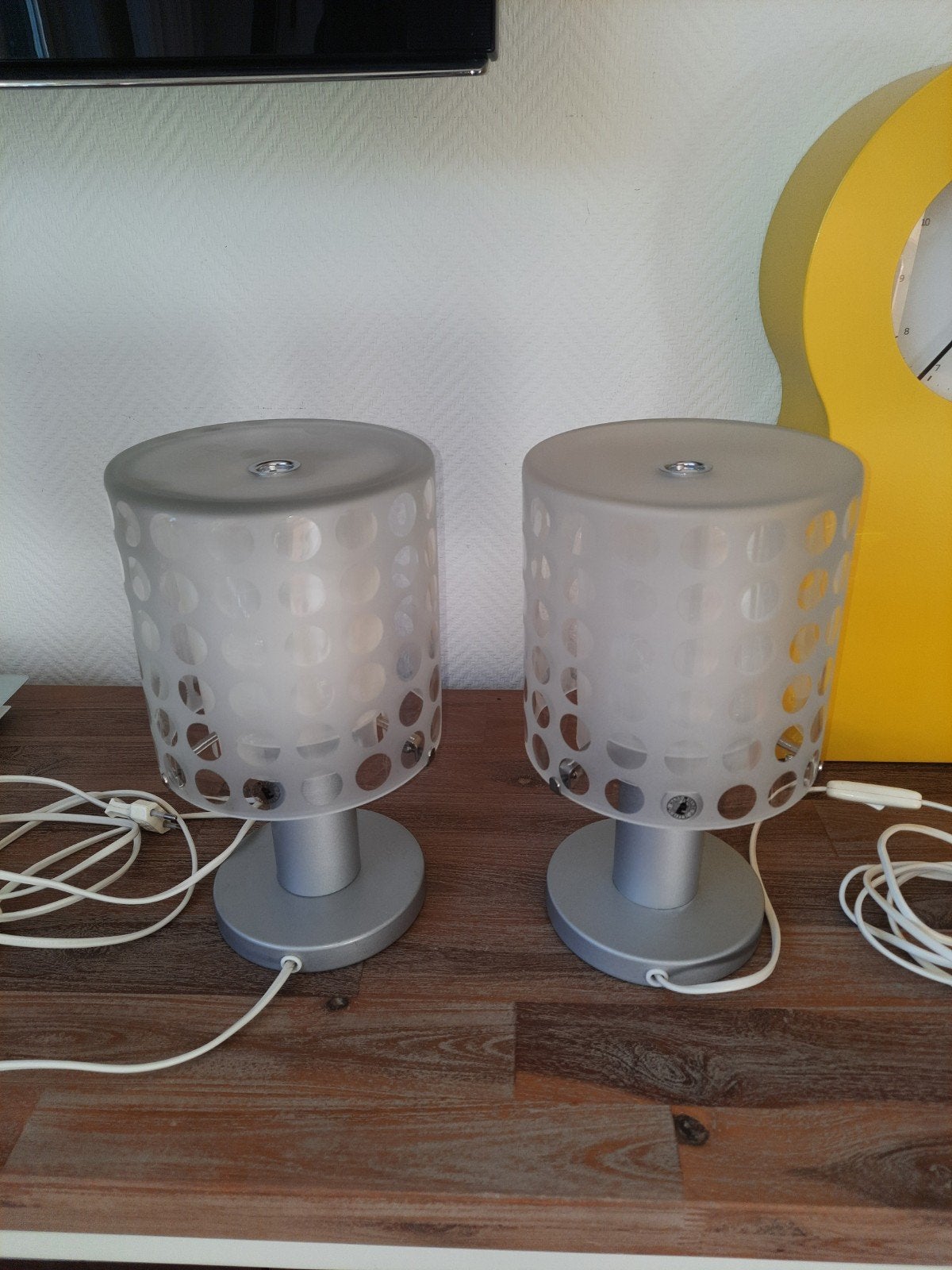 Vier tafellampen Ikea type käre, lees de beschrijving, Ophalen of Verzenden, IKEA, Glas, Sfeerlamp