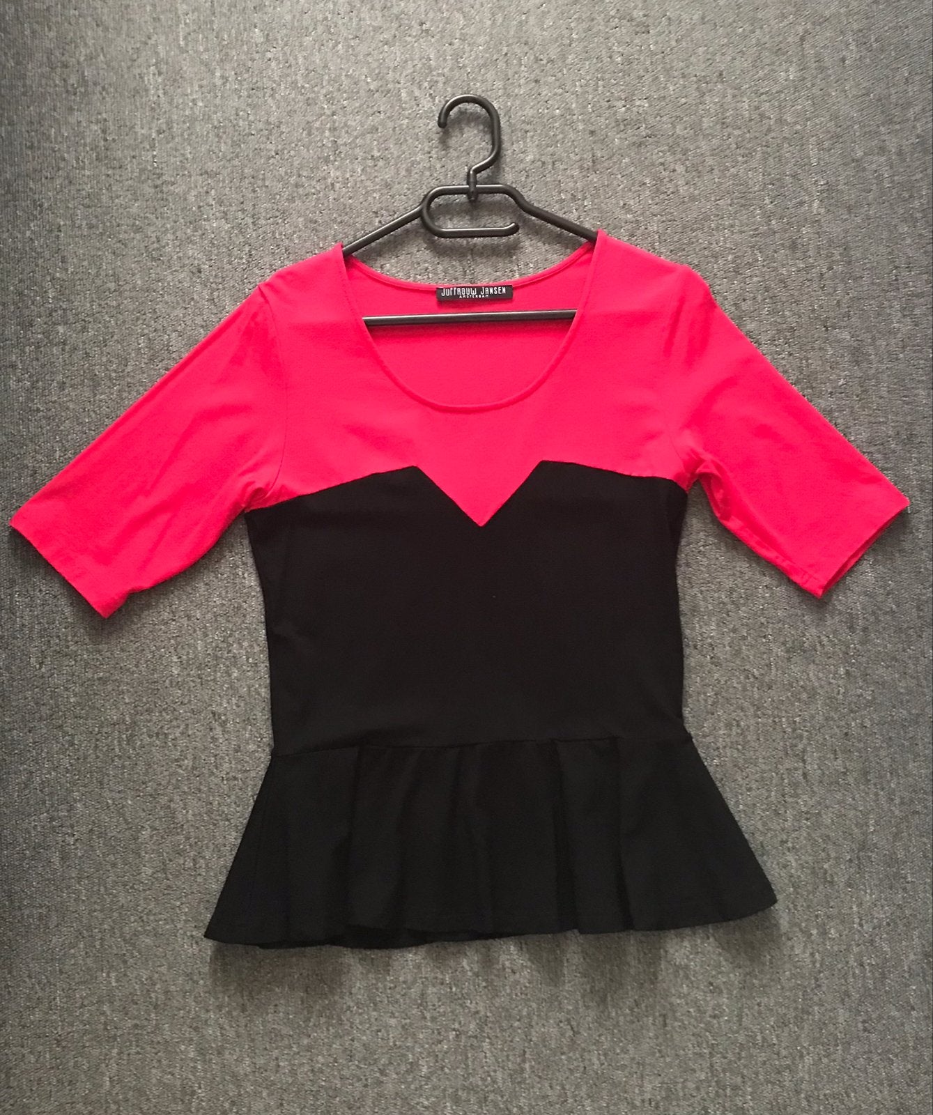 Shirt Juffrouw Jansen Amsterdam maat L, Ophalen of Verzenden, Zo goed als nieuw, Maat 42/44 (L), Korte mouw