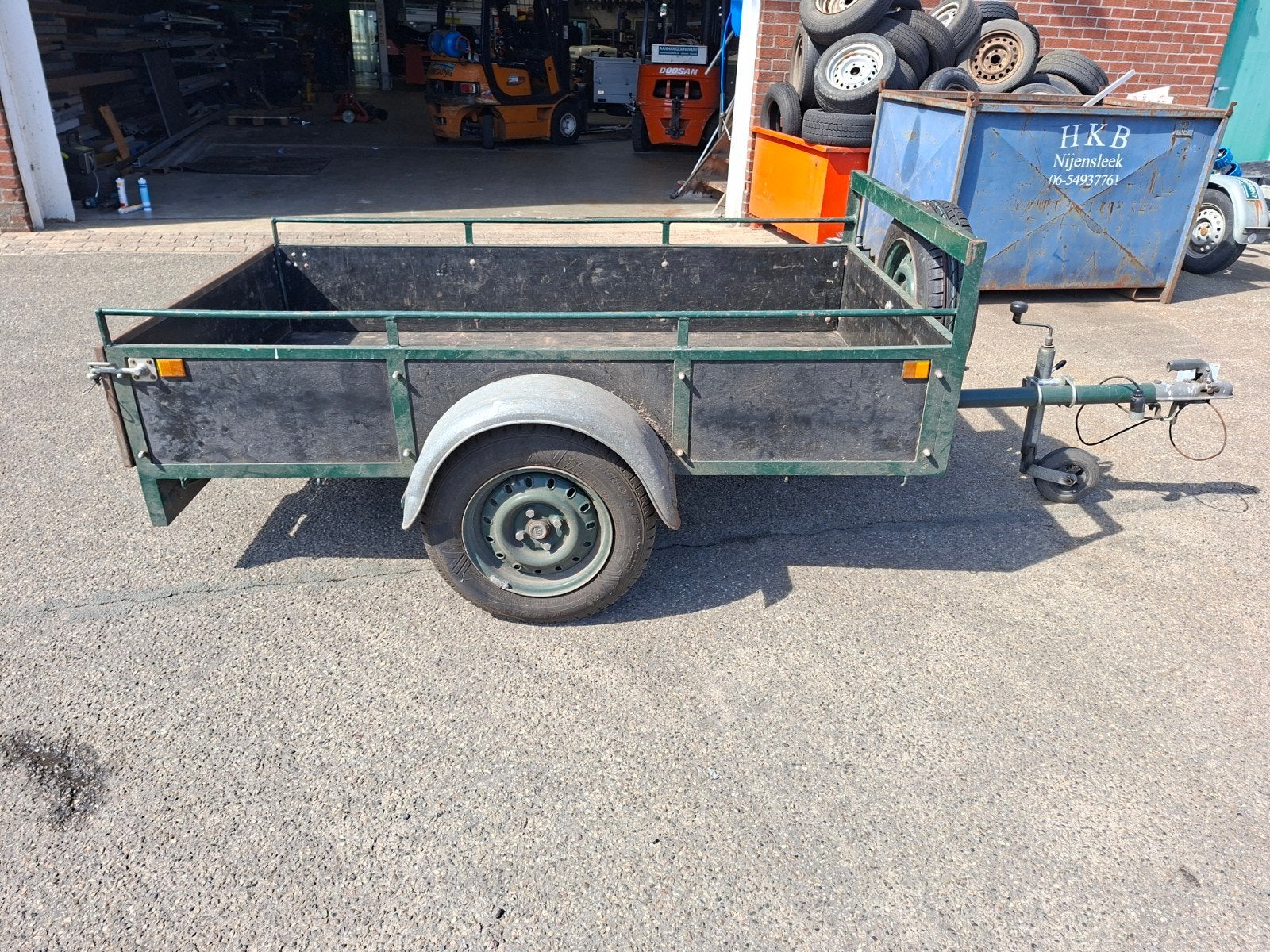 Te koop ongeremde  geremde bakwagen/aanhanger 750 kg, Ophalen of Verzenden, Zo goed als nieuw