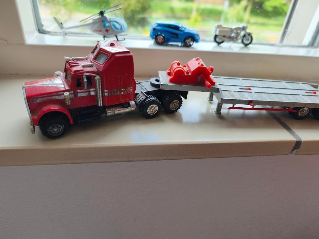 Truck met oplegger 29 cm, Ophalen of Verzenden, Bus of Vrachtwagen, Overige merken