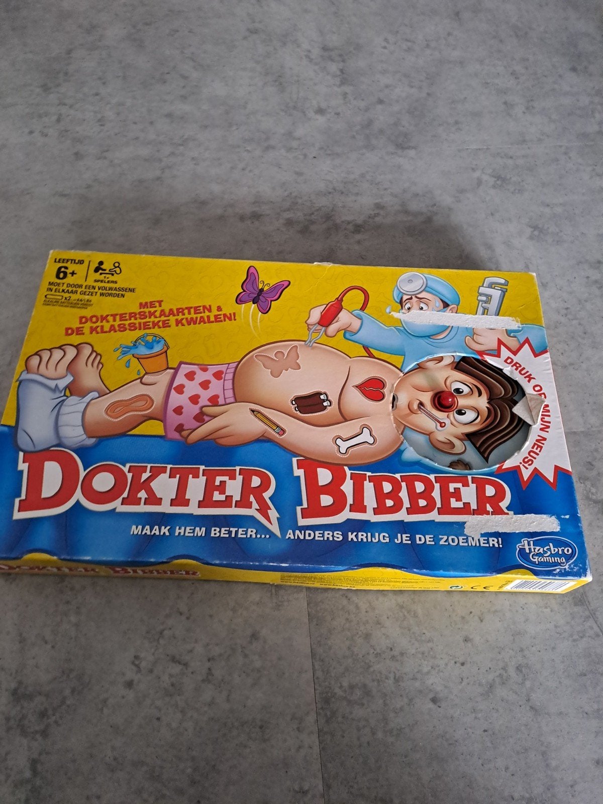 Dokter Bibber spel - Maak hem beter!, Een of twee spelers, Ophalen, Gebruikt, Hasbro Gaming
