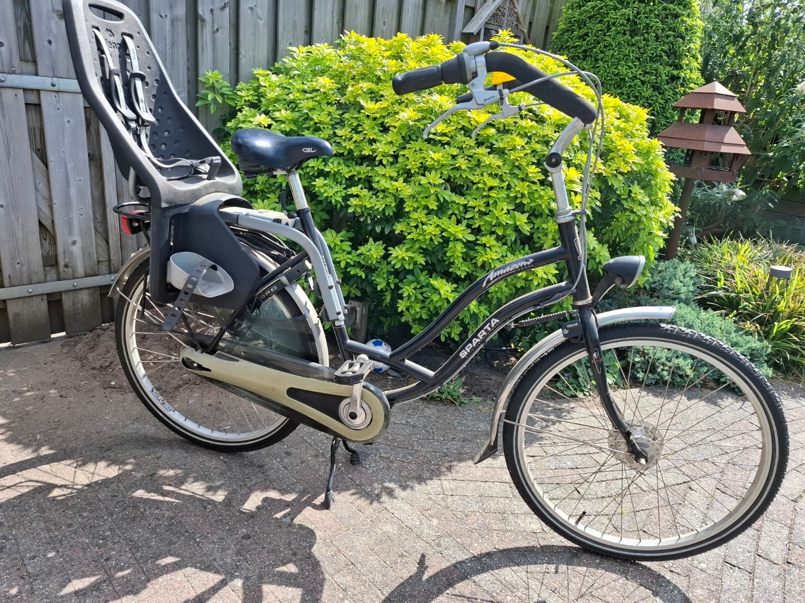 sparta moederfiets met yepp achterzitje, Ophalen, Sparta, Gebruikt, Versnellingen