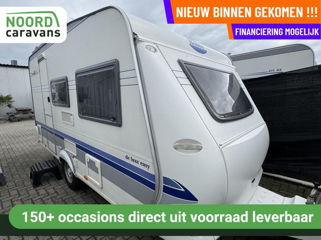 Hobby 400 SB DE LUXE EASY, DWARSBED, TREINZIT, VOORTENT, Hobby, Bedrijf, Treinzit, 750 - 1000 kg