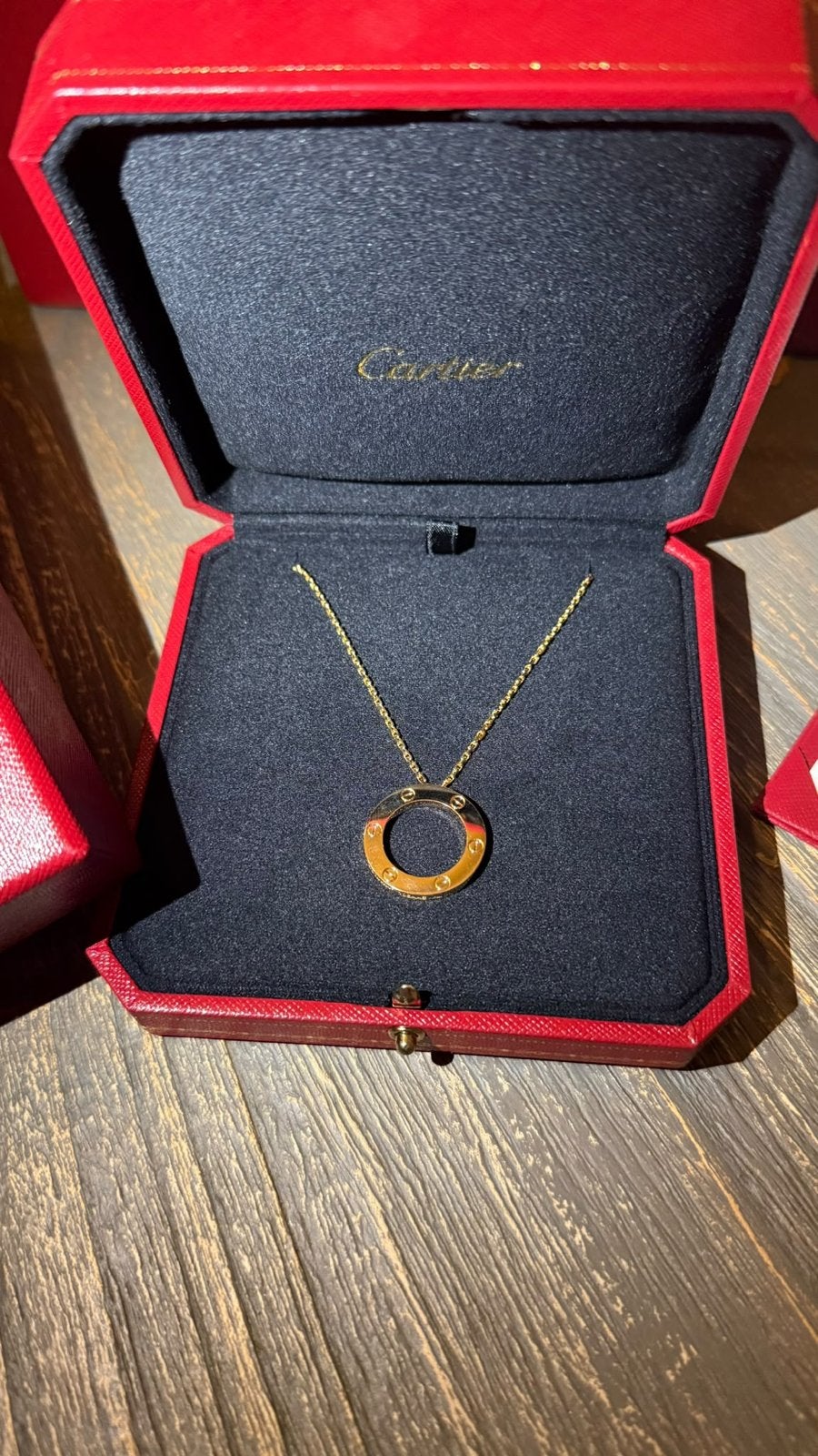 Cartier LOVE ketting 18K geelgoud – NIEUW – Compleet, Ophalen of Verzenden, Nieuw, Goud, Met hanger
