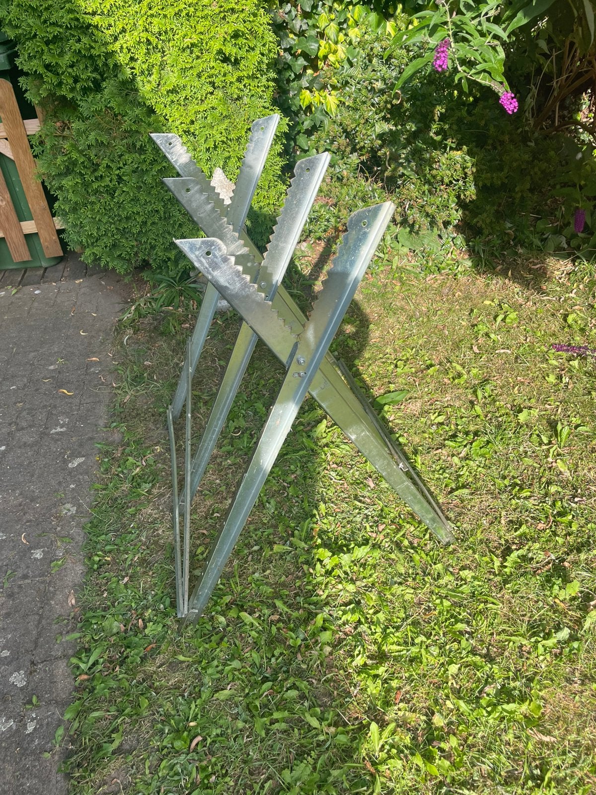 Zaag blok inklapbaar alluminium, Ophalen, Gebruikt, 70 tot 120 cm, Inklapbaar