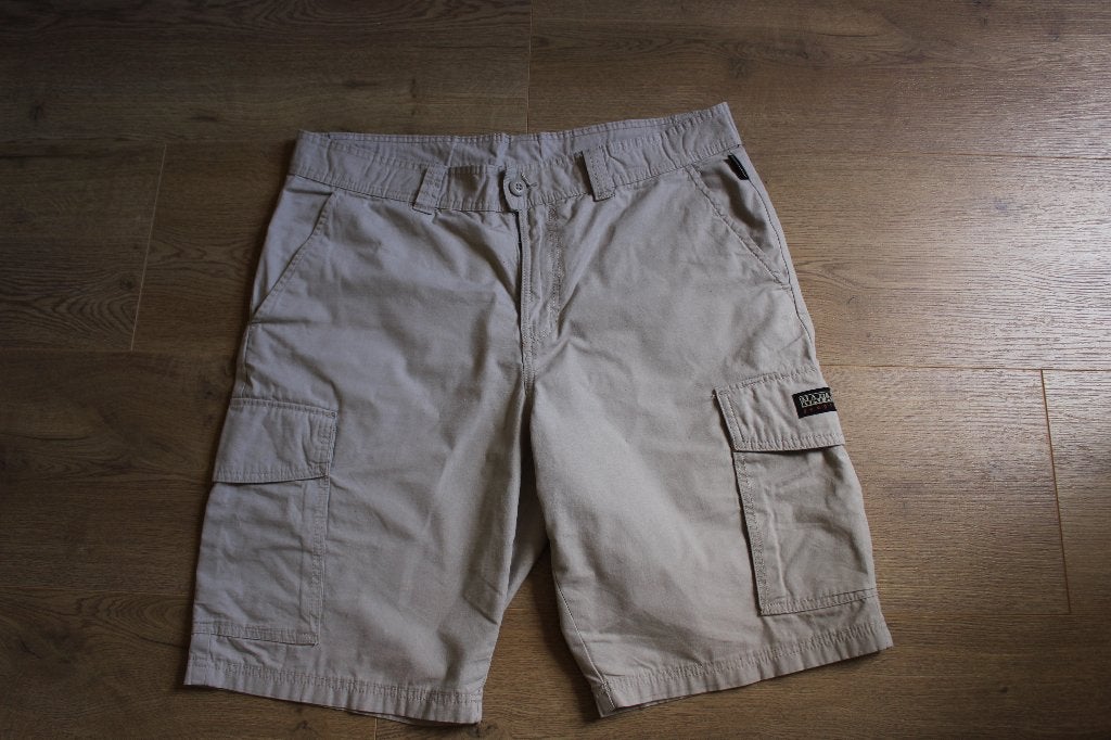 Napapijra geweven cargo broek maat 36, Kleding | Heren, Broeken en Pantalons, Beige, Overige maten, Ophalen of Verzenden, Zo goed als nieuw